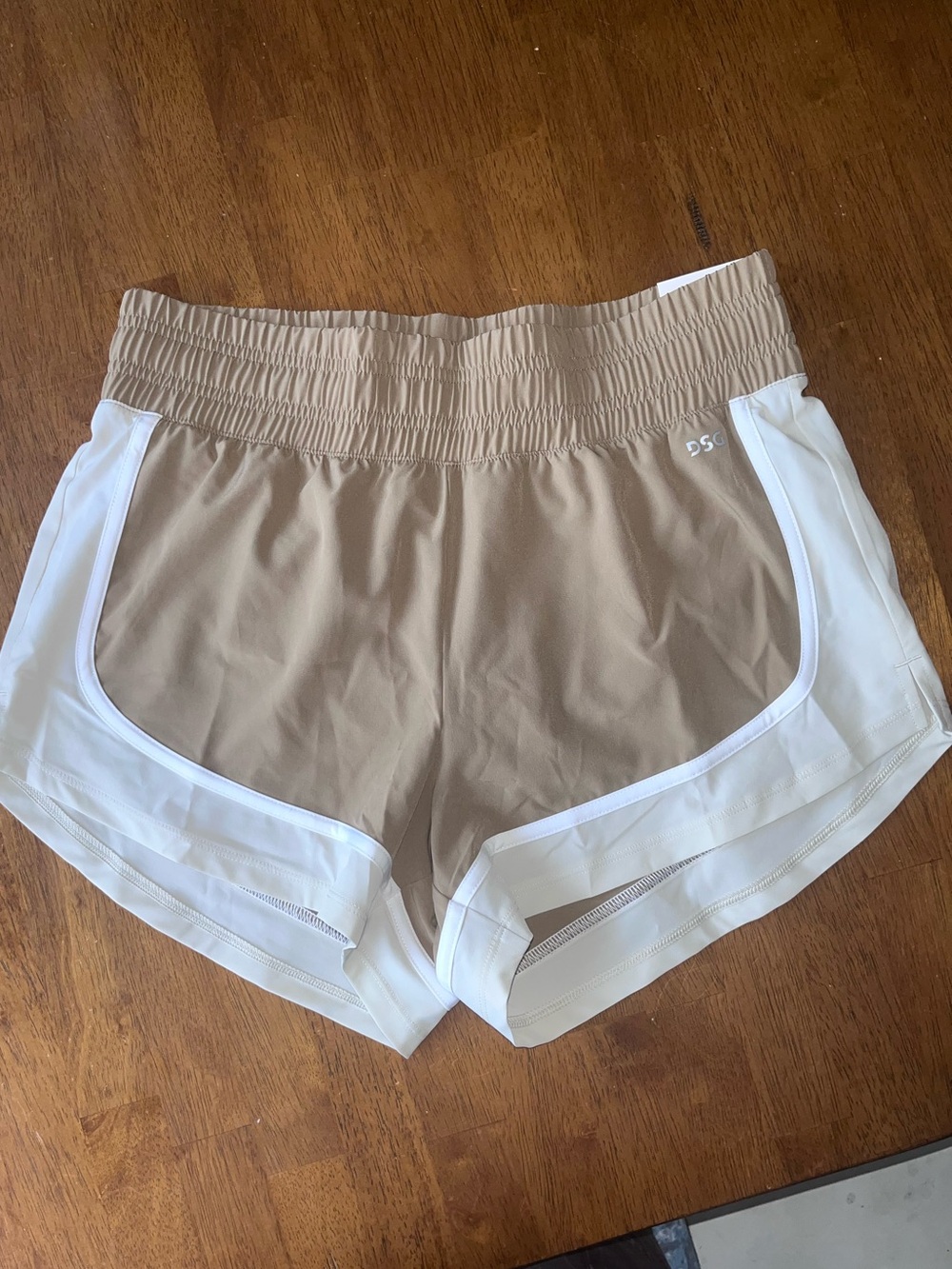 DSG Tan and White Women’s Athletic Shorts